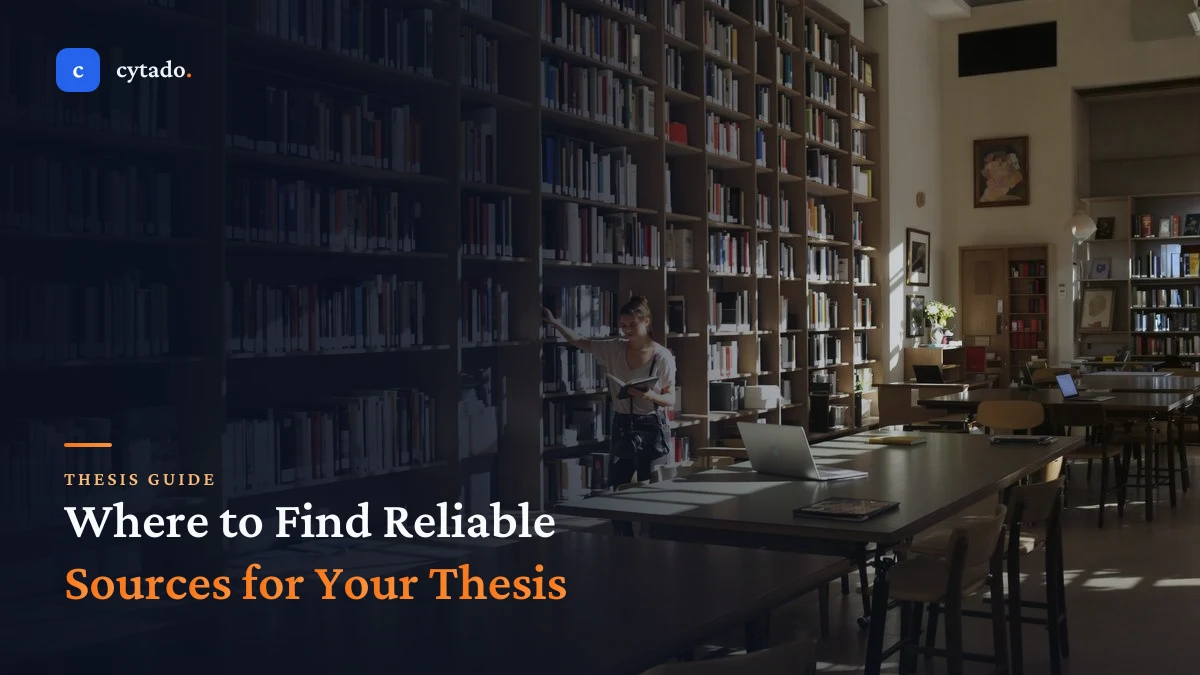 Where to Find Reliable Sources for Your Thesis